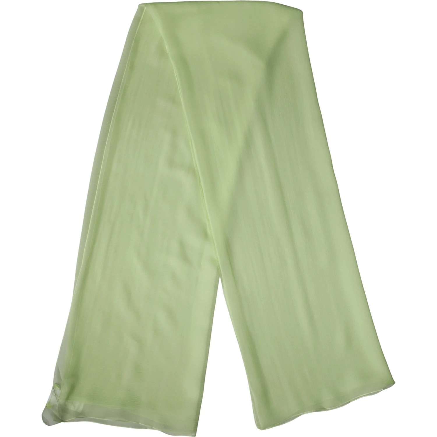 Light Green Silk Neck Wrap Stole 200cm x 134cm Scarf