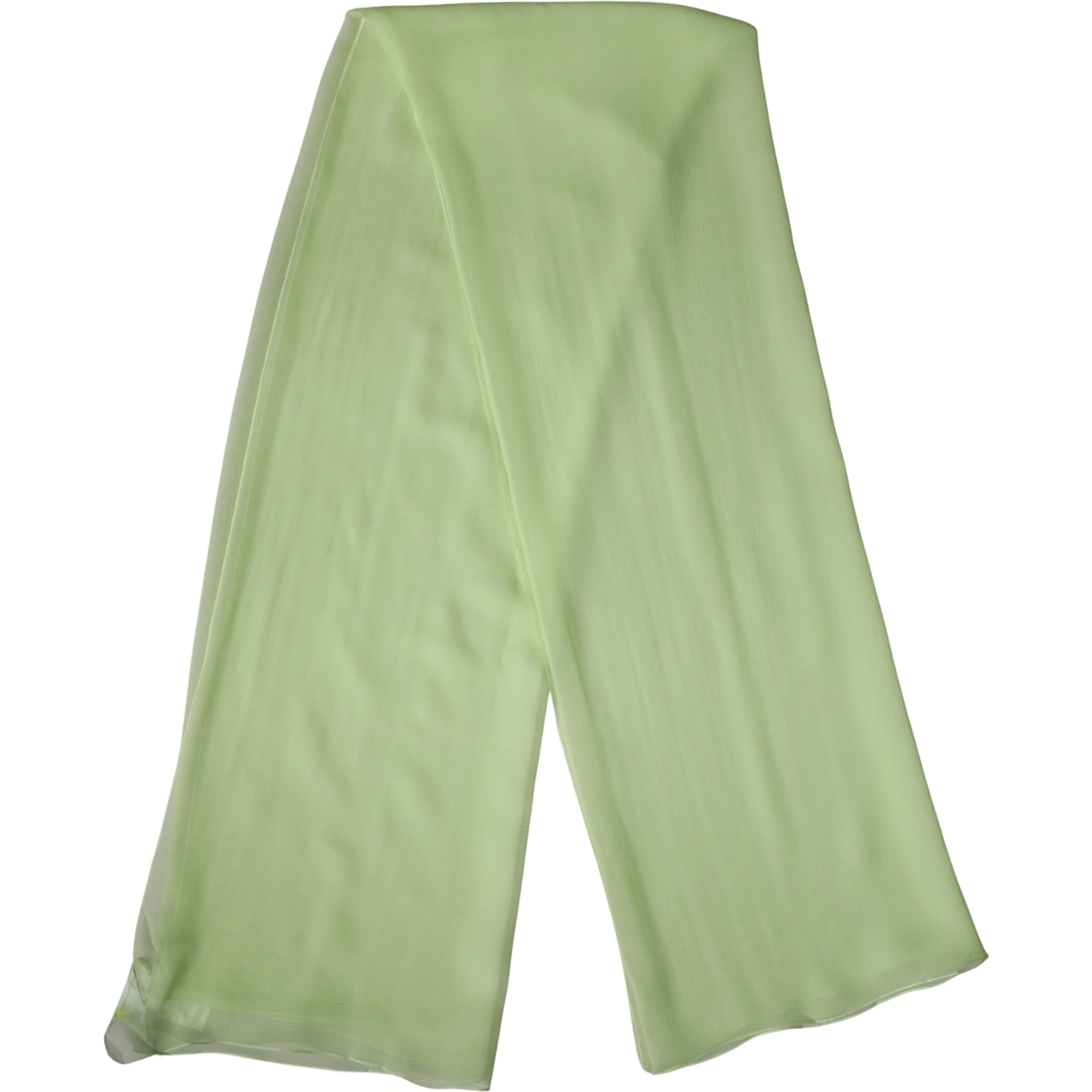 Light Green Silk Neck Wrap Stole 200cm x 134cm Scarf