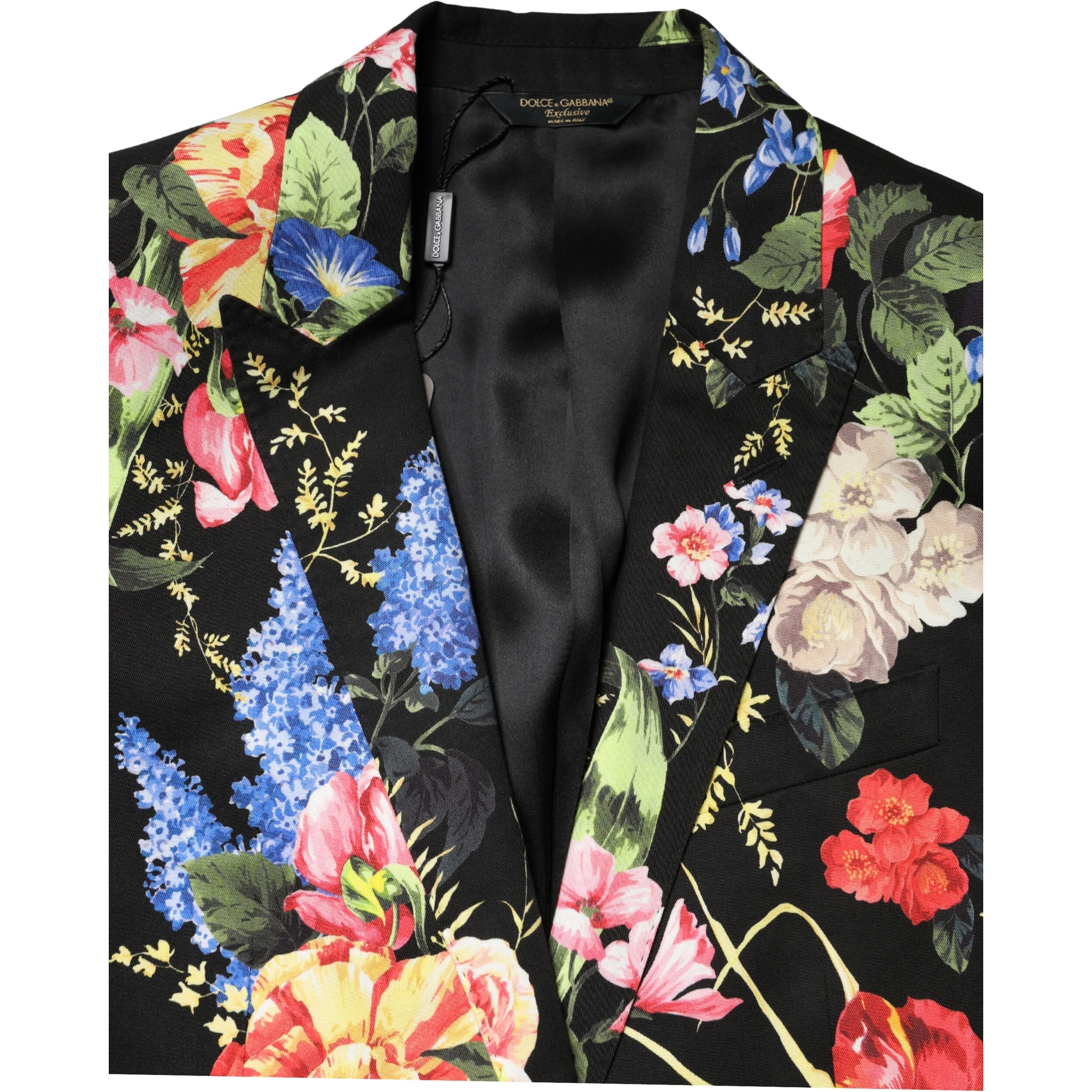 Black Floral Single Breasted MARTINI 2 Piece Suit
