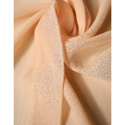 Beige Silk Sash Wrap Foulard Stole 292cm x 19cm Scarf