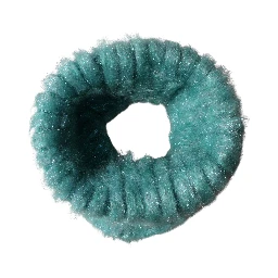 Teal Mohair Wool Knitted Wrap Shawl 62cm x 32.5cm Scarf