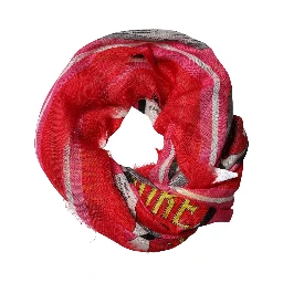 Pink DG Amore Print Neck Square Shawl 140cm x 135cm  Scarf