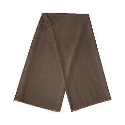 Brown Polyester Neck Warmer Shawl 185cm x 165cm  Men Scarf
