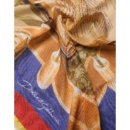 Multicolor Italy China Shawl Wrap 140cm x 130cm  Scarf