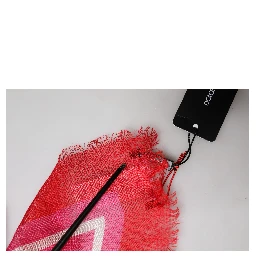 Pink DG Amore Print Neck Square Shawl 140cm x 140cm Scarf