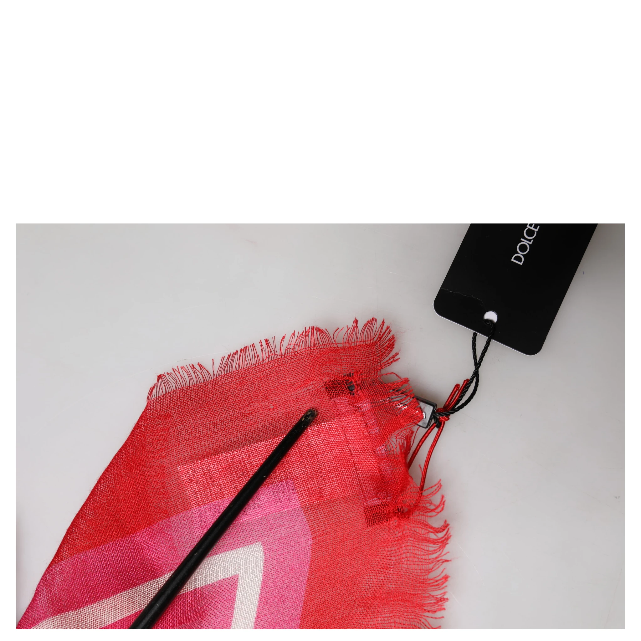 Pink DG Amore Print Neck Square Shawl 140cm x 140cm Scarf