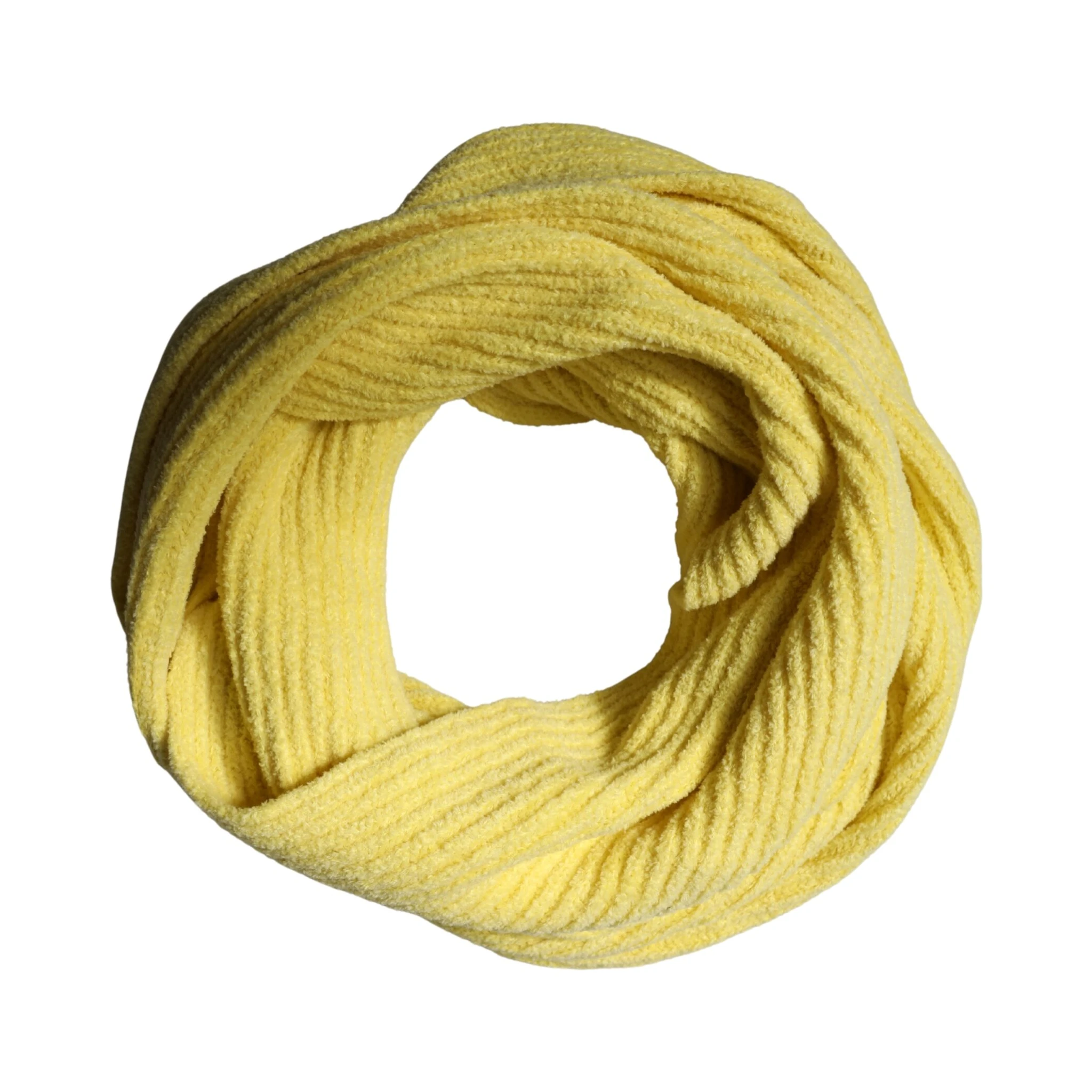Yellow Cotton Knitted Neck Foulard 270cm x 31cm  Men Scarf