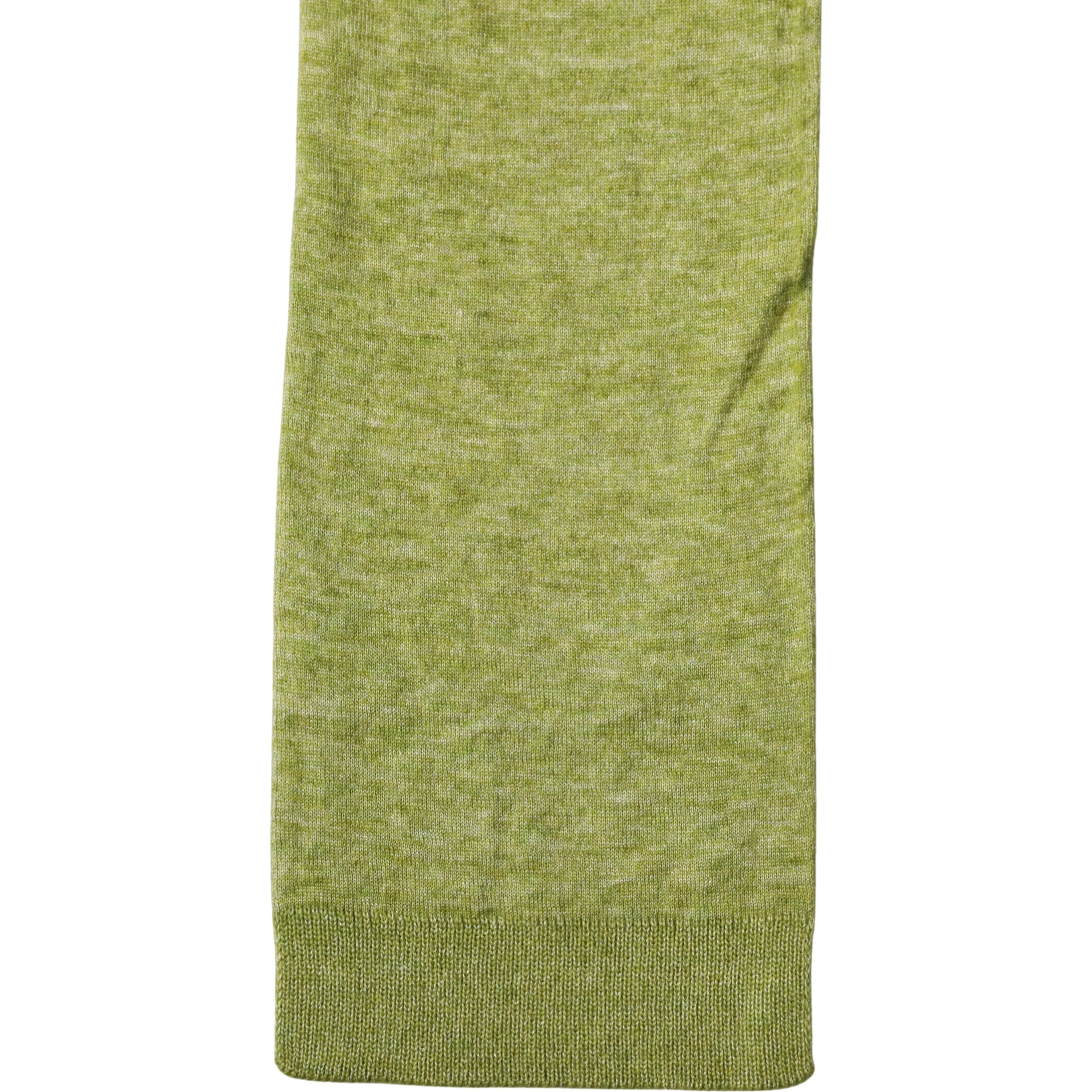 Green Cashmere Knitted Neck Foulard 280cm x11cm Men Scarf