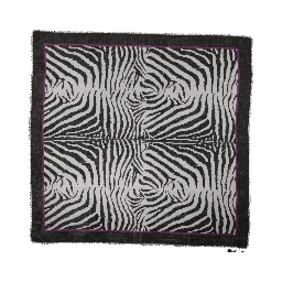 White Black Zebra Pattern Shawl 255cm x 132cm Men Scarf