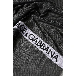 Black Modal Warmer Shawl Fringes 140cm x 134cm Men Scarf