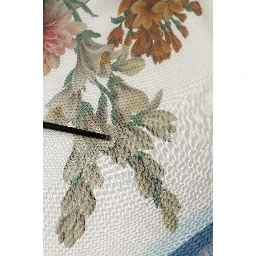 White Flower Vase Cashmere Stole Wrap 132cm x 128cm Scarf