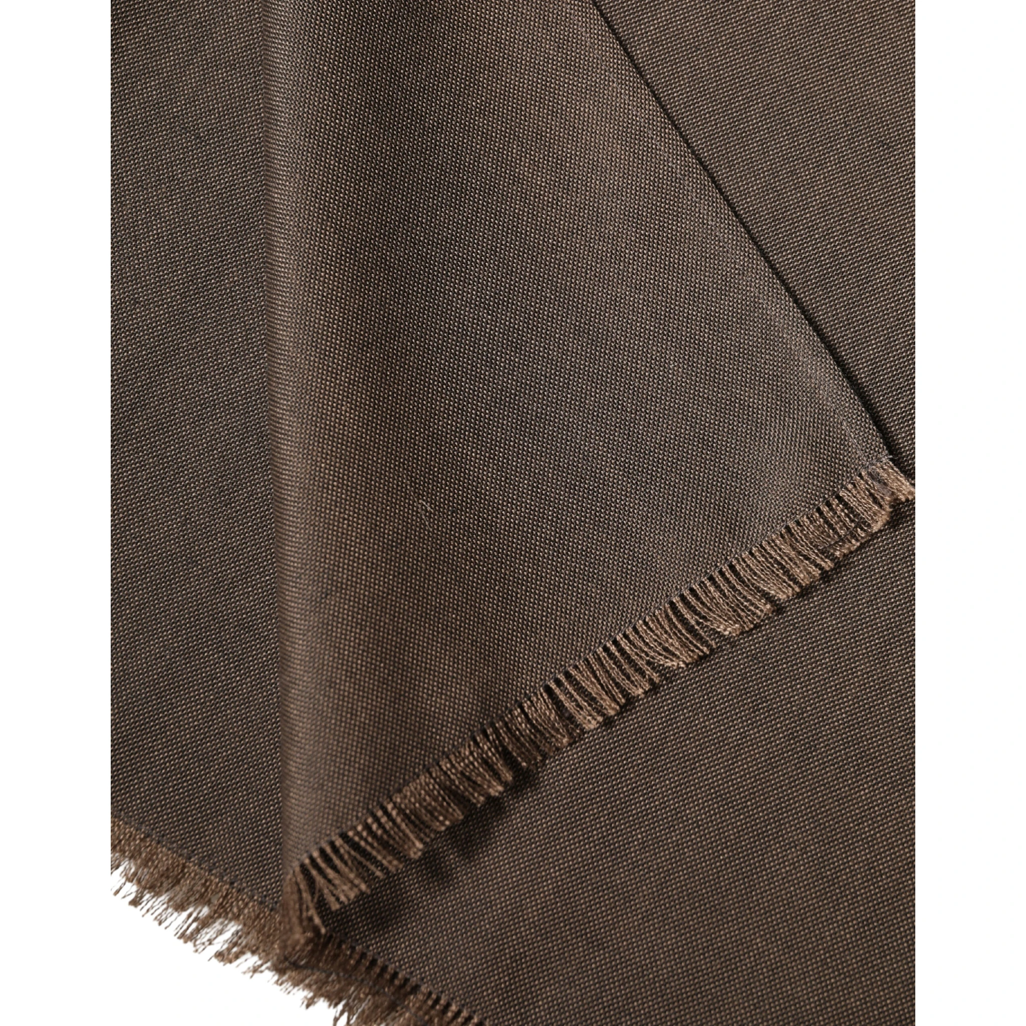 Brown Polyester Neck Warmer Shawl 185cm x 165cm  Men Scarf