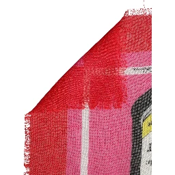 Pink DG Amore Print Neck Square Shawl 140cm x 135cm  Scarf