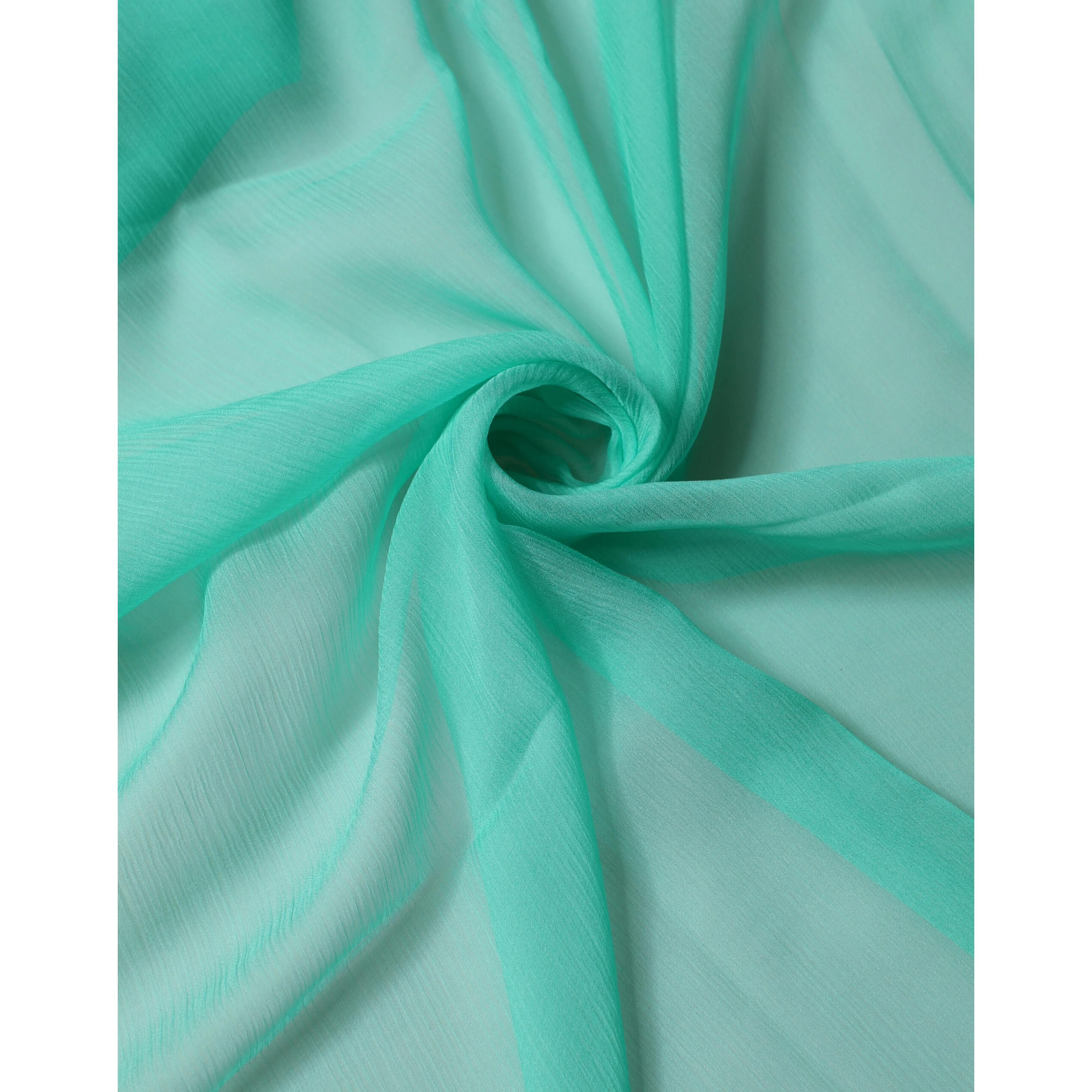 Light Green Silk Neck Wrap Foulard 131cm x 126.5cm Scarf