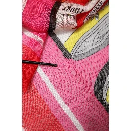 Pink DG Amore Print Neck Square Shawl 140cm x 135cm  Scarf