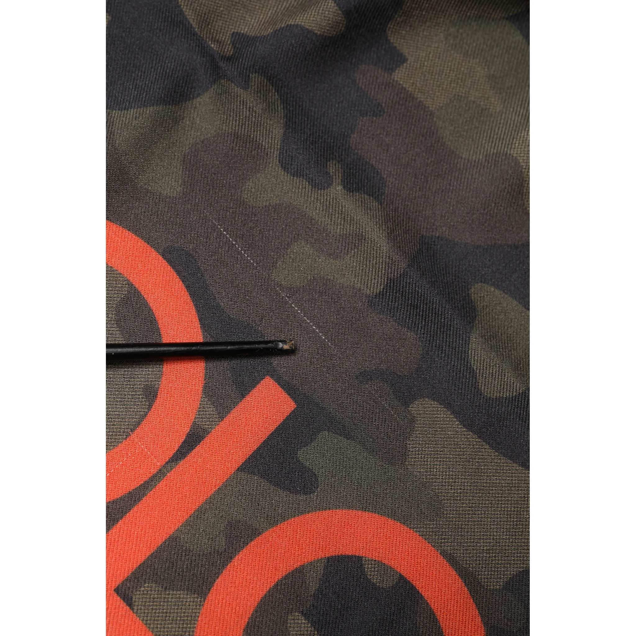 Green Camouflage Logo Cashmere 138cm x 137cm Men Scarf