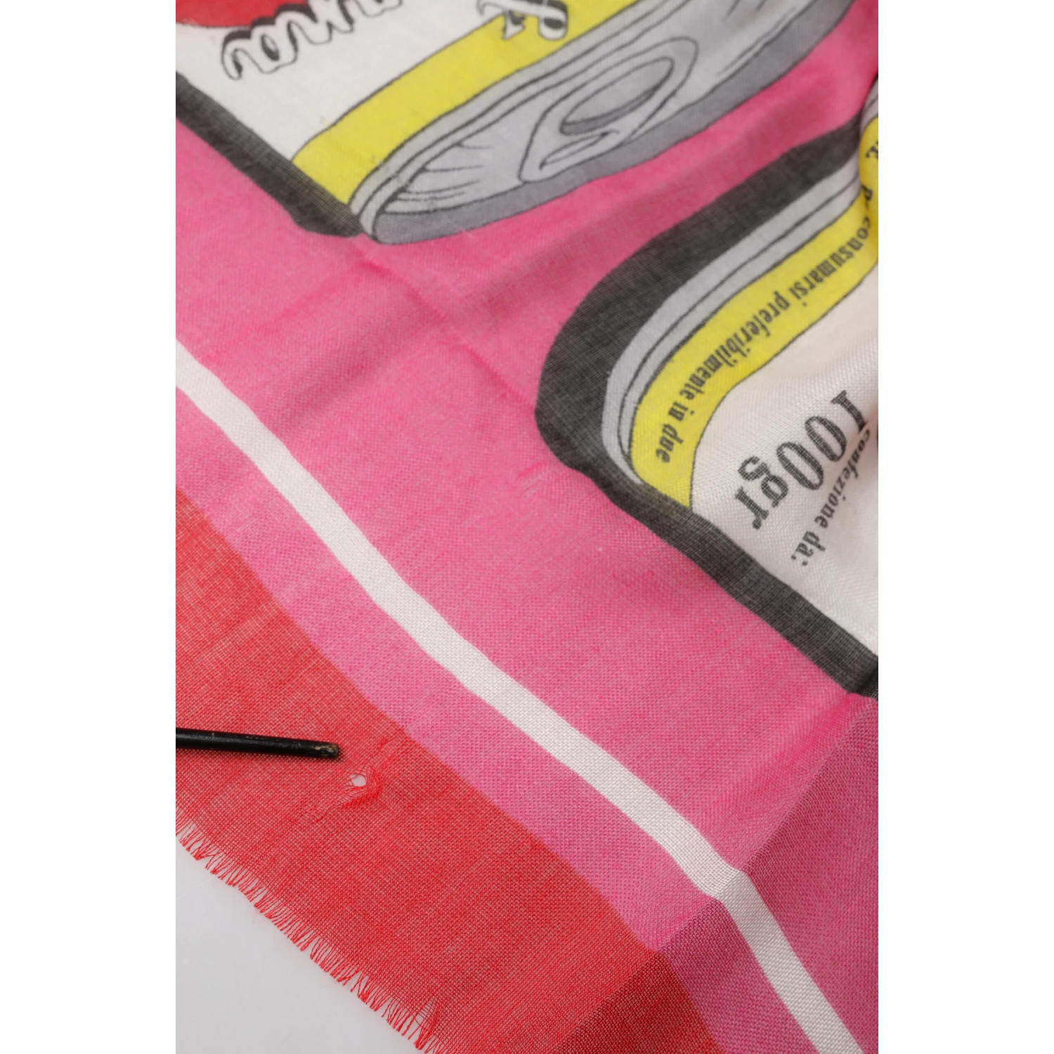 Pink DG Amore Print Neck Square Shawl 140cm x 135cm Scarf