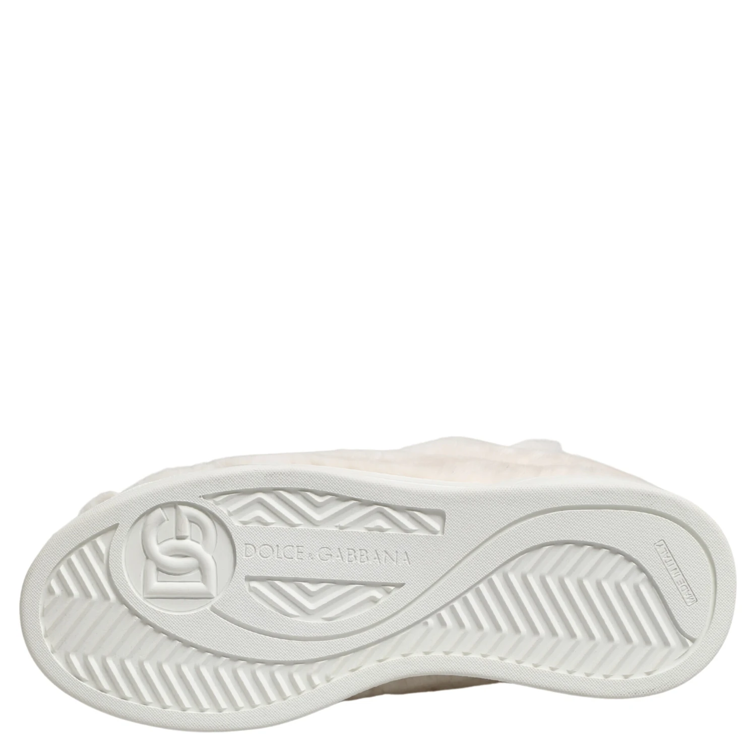 White Shearling Fur Bianco Low Top Sneakers Shoes