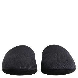 Dark Navy Wool Cotton Red Chevron Slippers Shoes