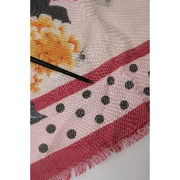 Multicolor Floral Print Square Stole 136cm x 130cm Scarf