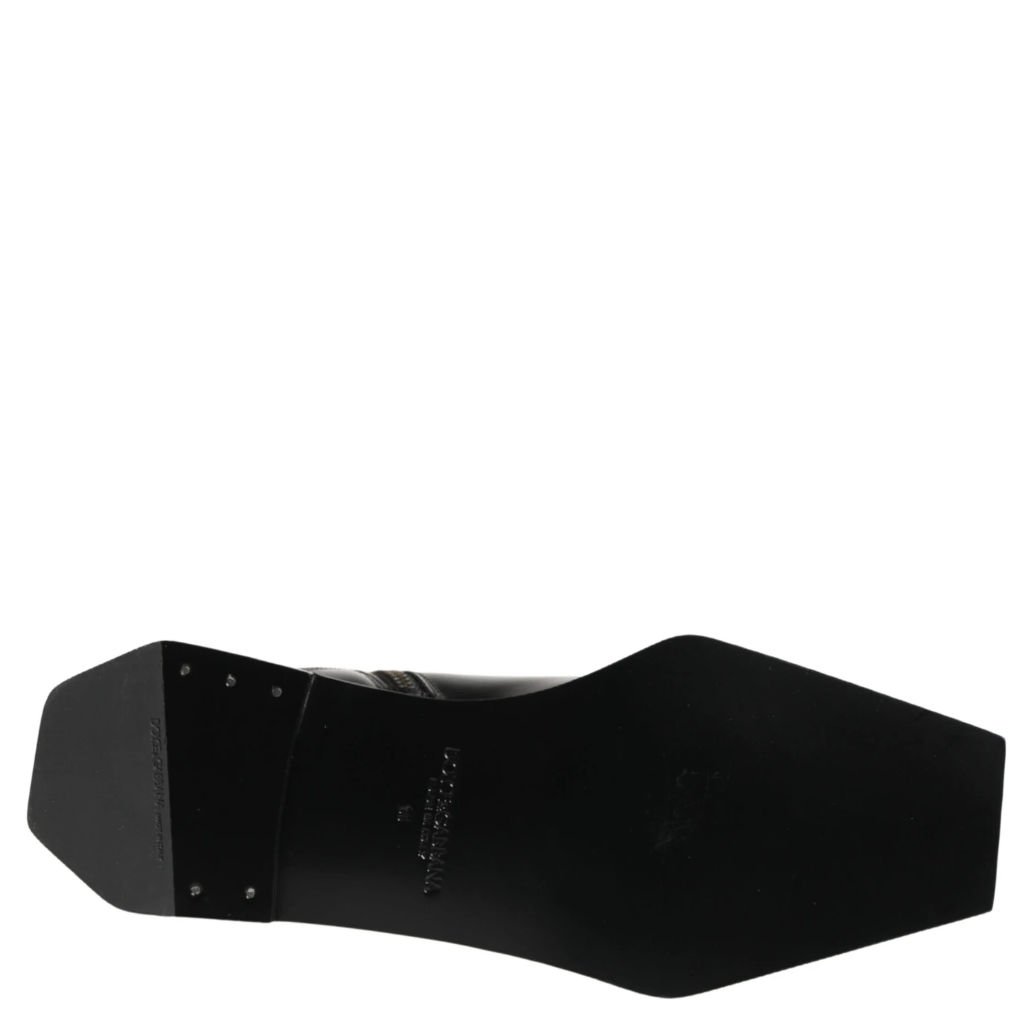 Black Leather Zip Closure Ankle Boots Shoes