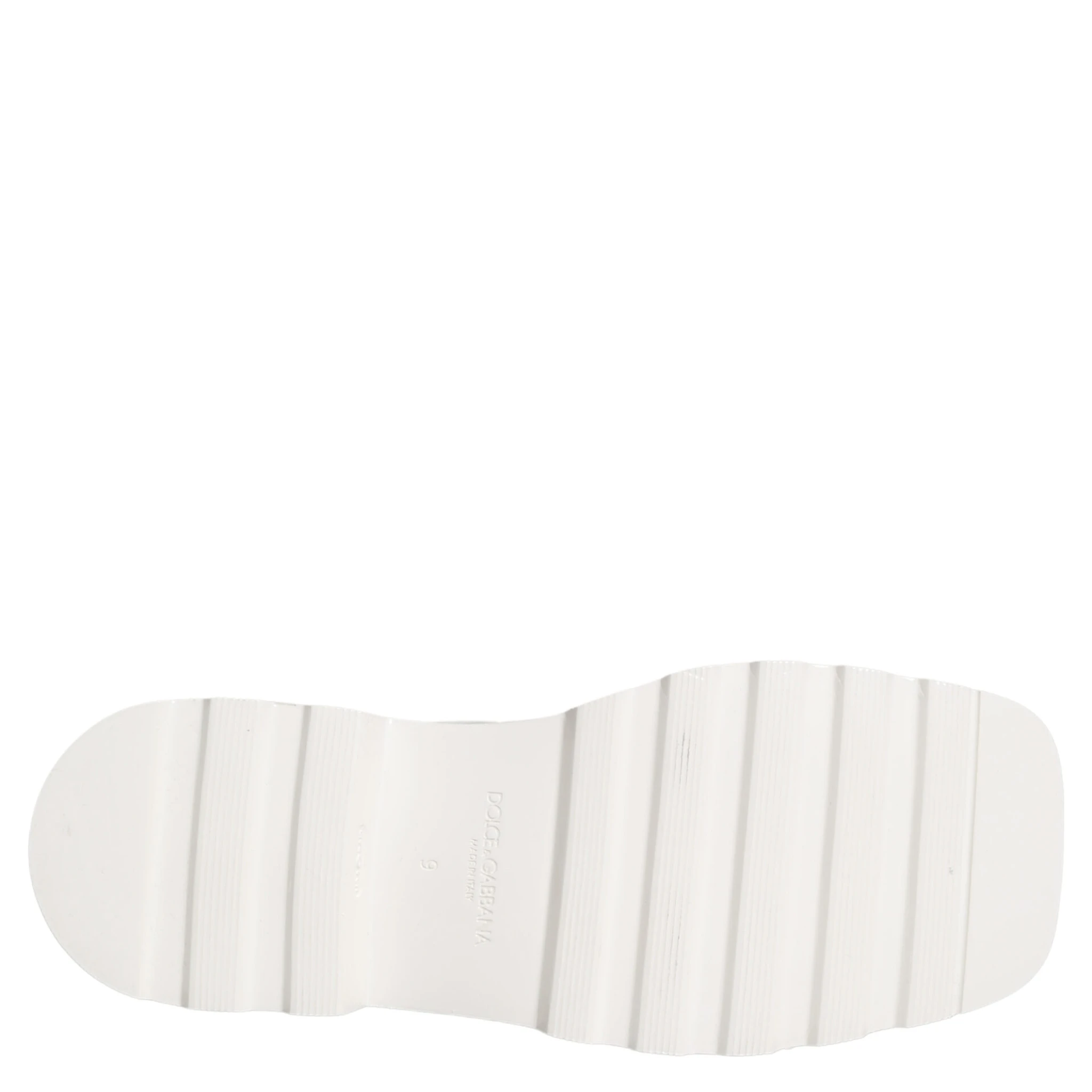 White Leather Chunky Sole Derby Shoes