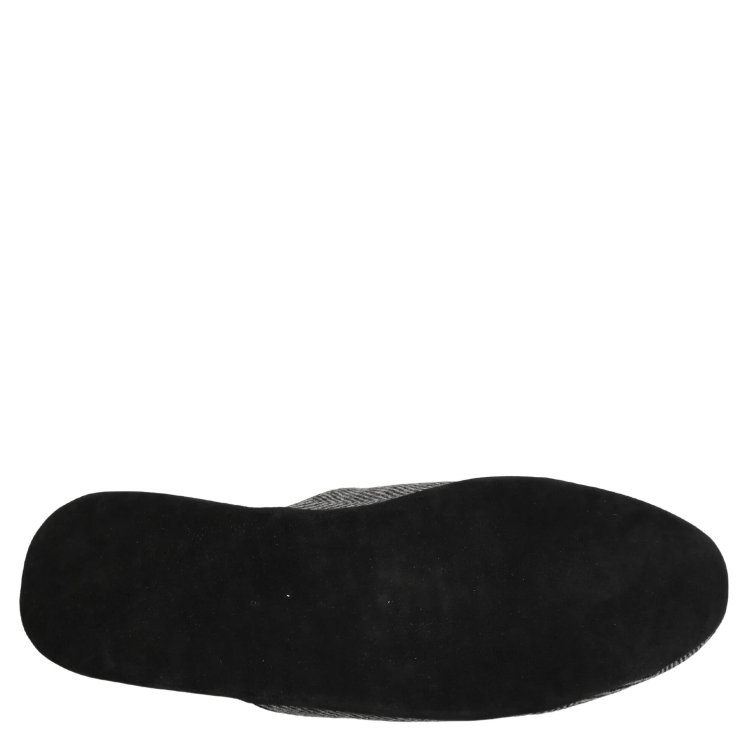 Grey Herringbone Cashmere Red Slippers Shoes