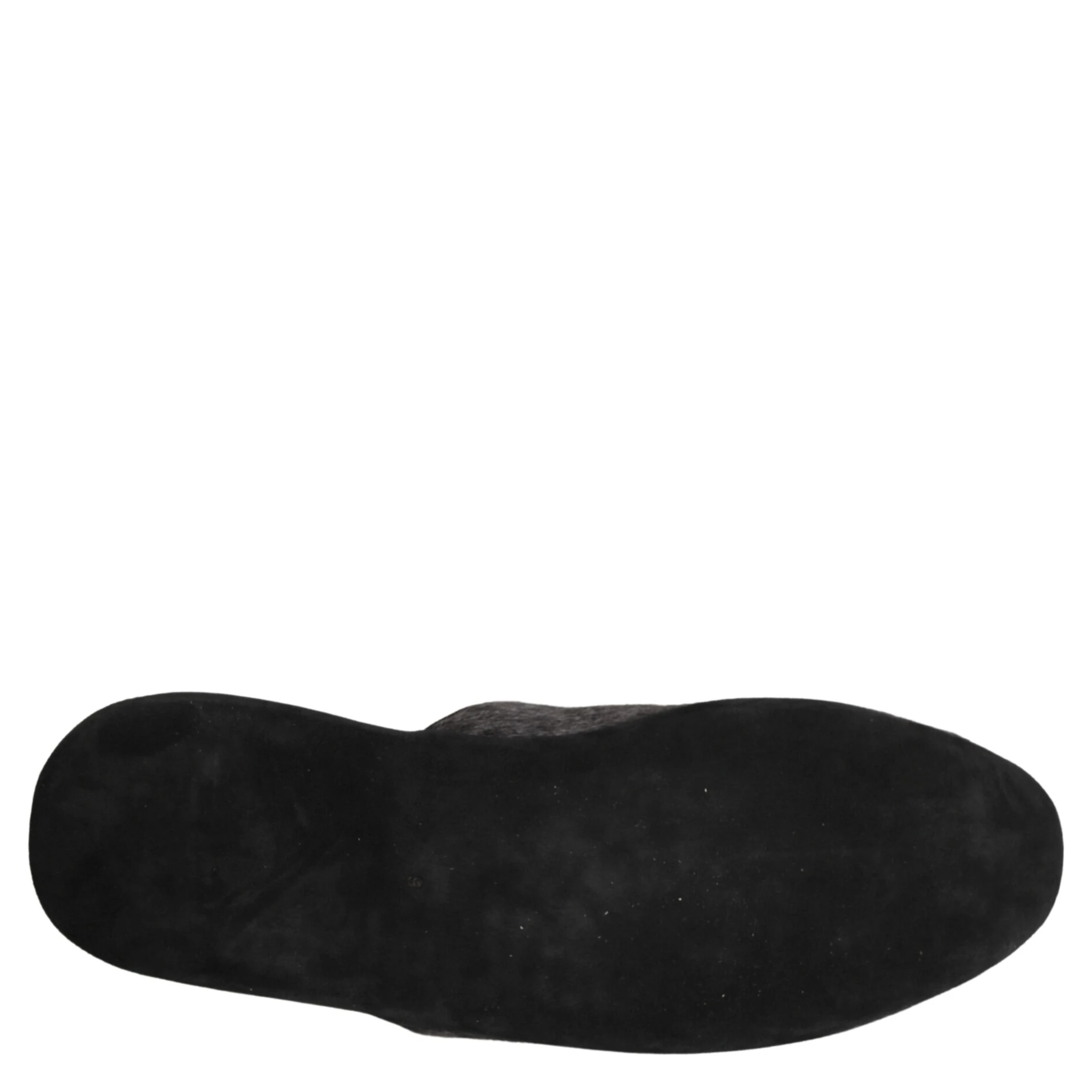 Dark Grey Charcoal Wool Red Slippers Shoes