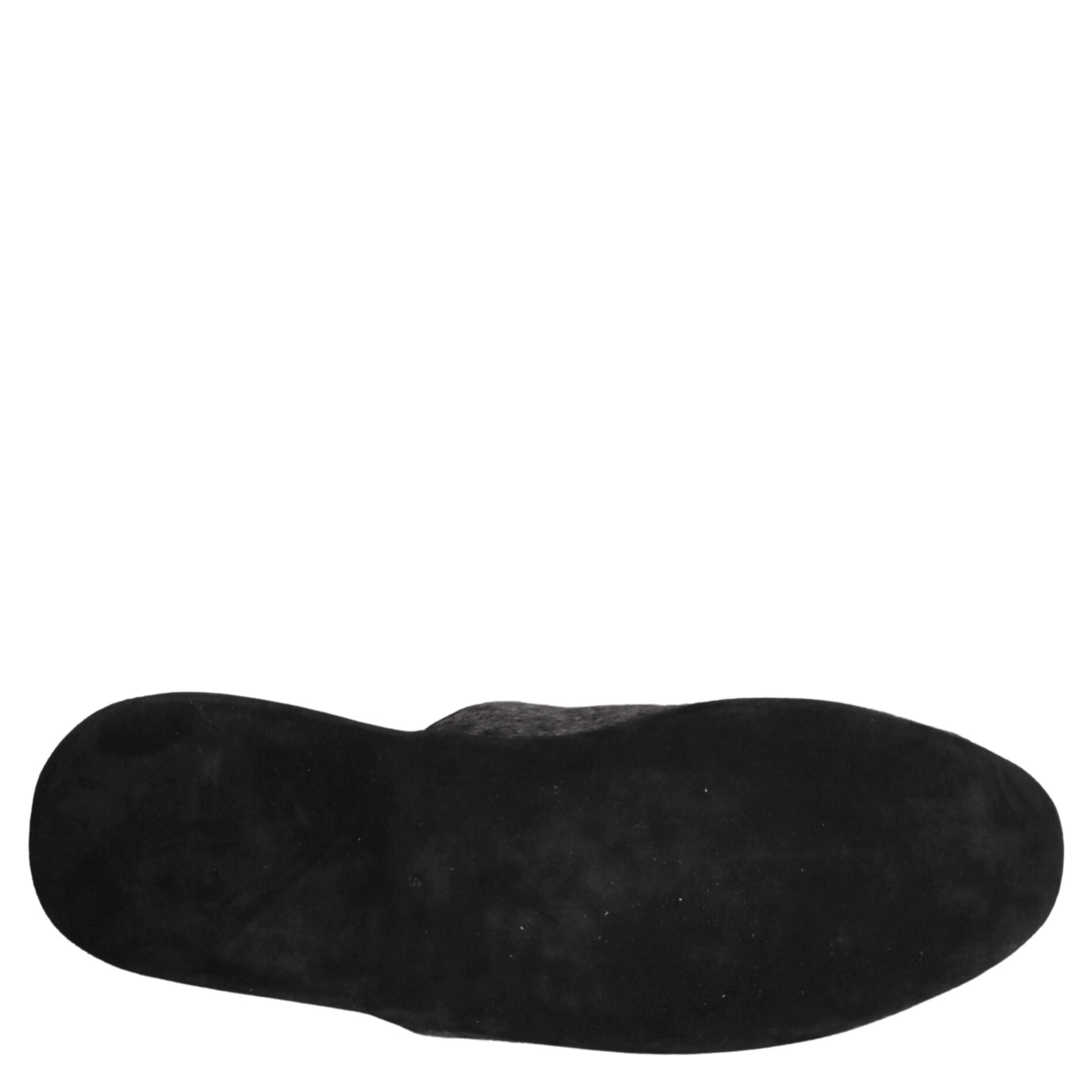 Dark Grey Charcoal Wool Red Slippers Shoes