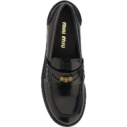 Black Rubber Slip-On Loafers