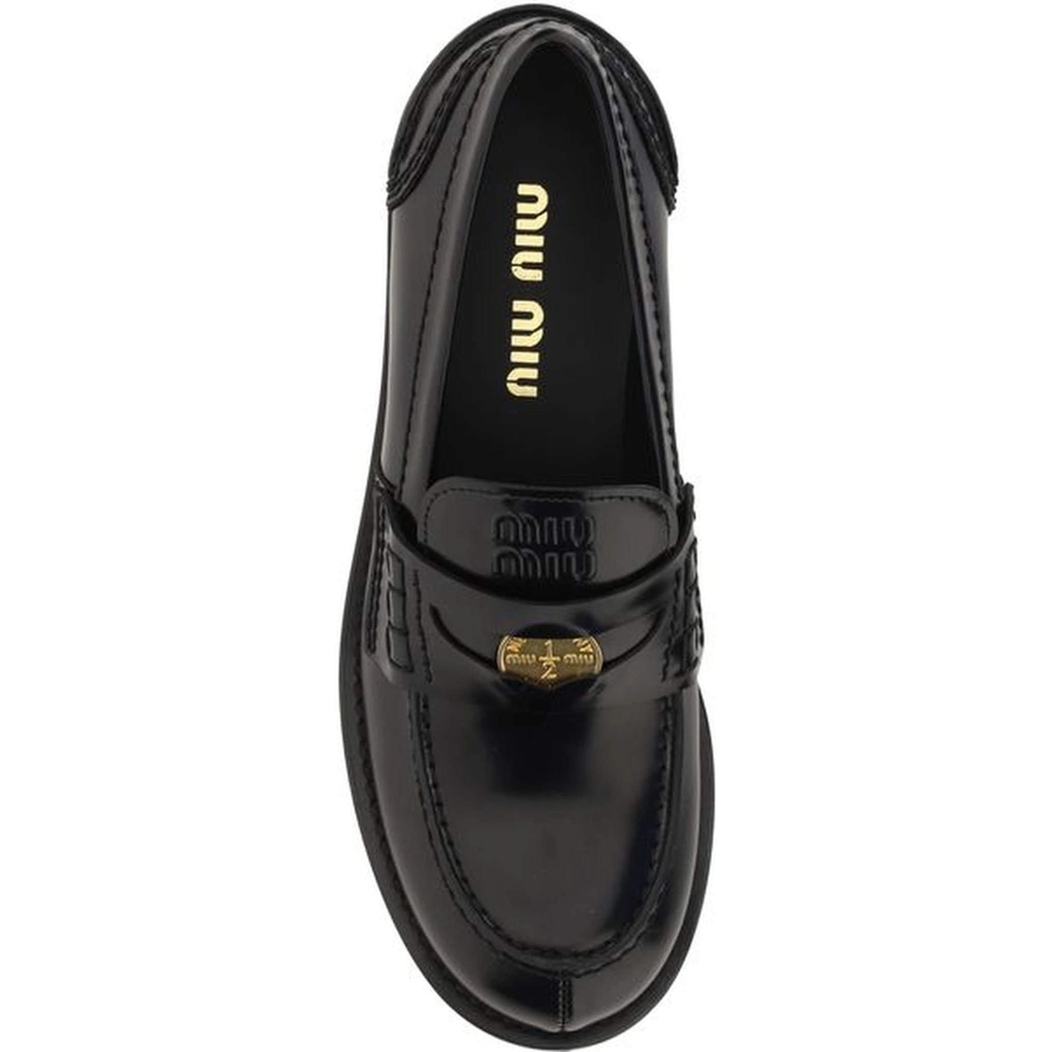 Black Rubber Slip-On Loafers