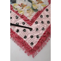 Multicolor Floral Print Square Stole 136cm x 130cm Scarf