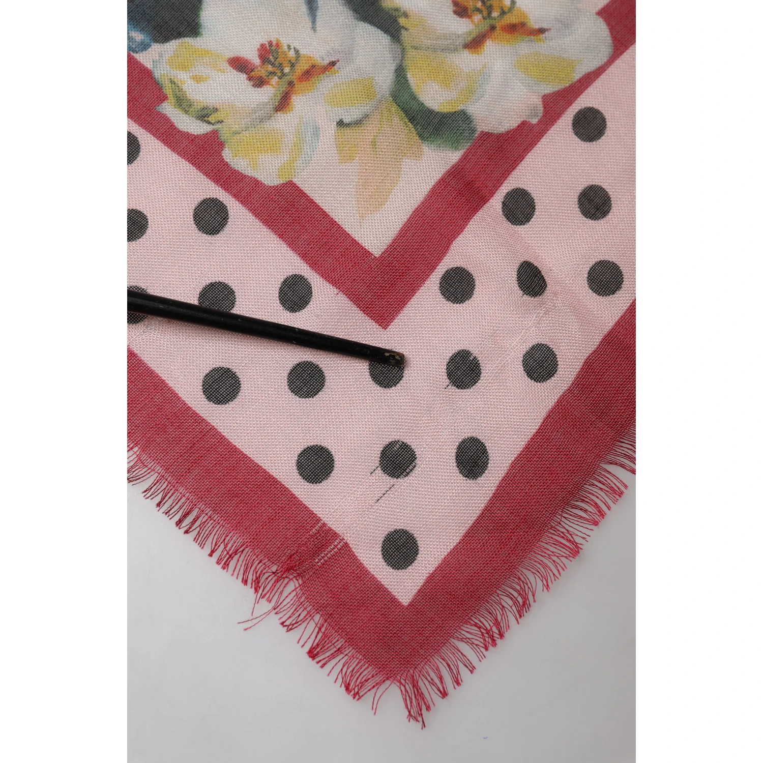 Multicolor Floral Print Square Stole 136cm x 130cm Scarf