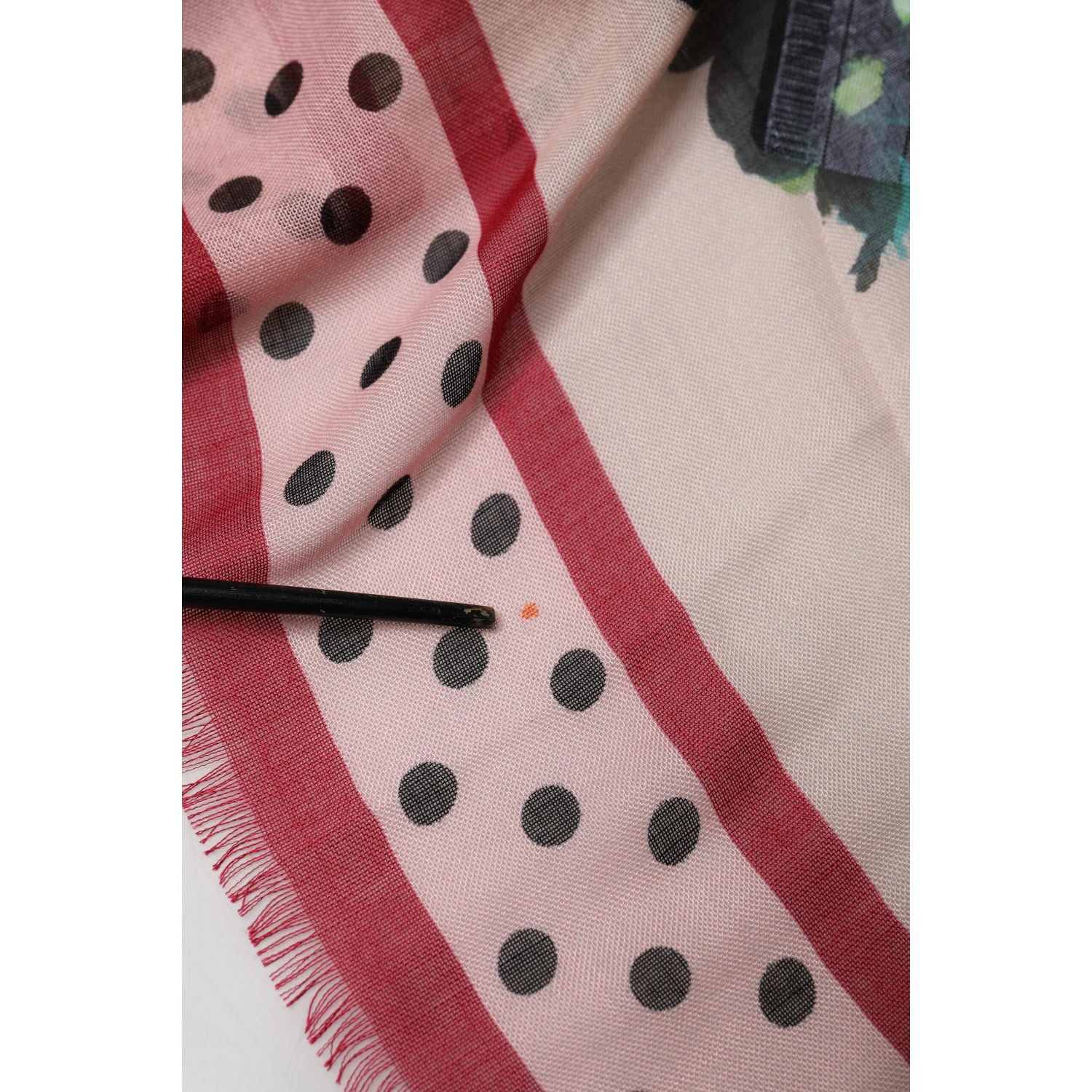 Multicolor Floral Print Square Stole 136cm x 130cm Scarf