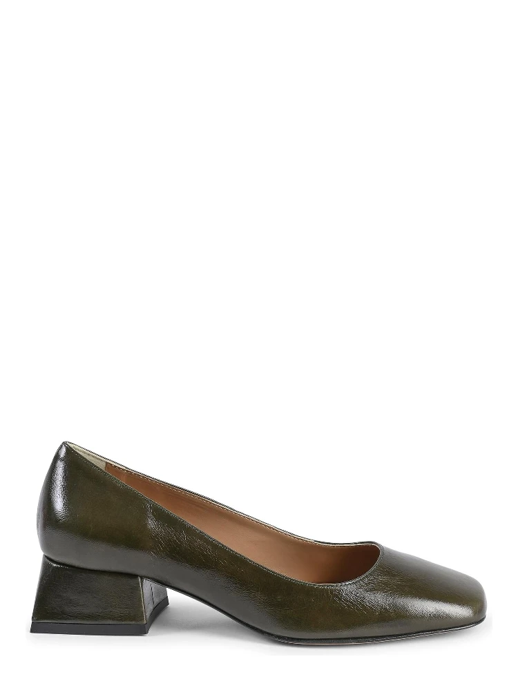 Bicolor Leather Ballet Flats