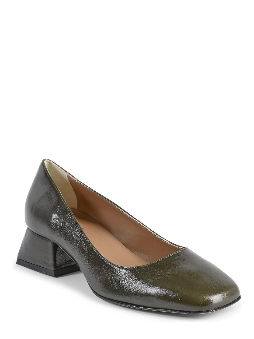 Bicolor Leather Ballet Flats