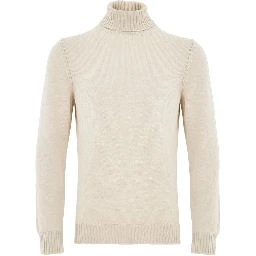 Beige Wool Turtleneck