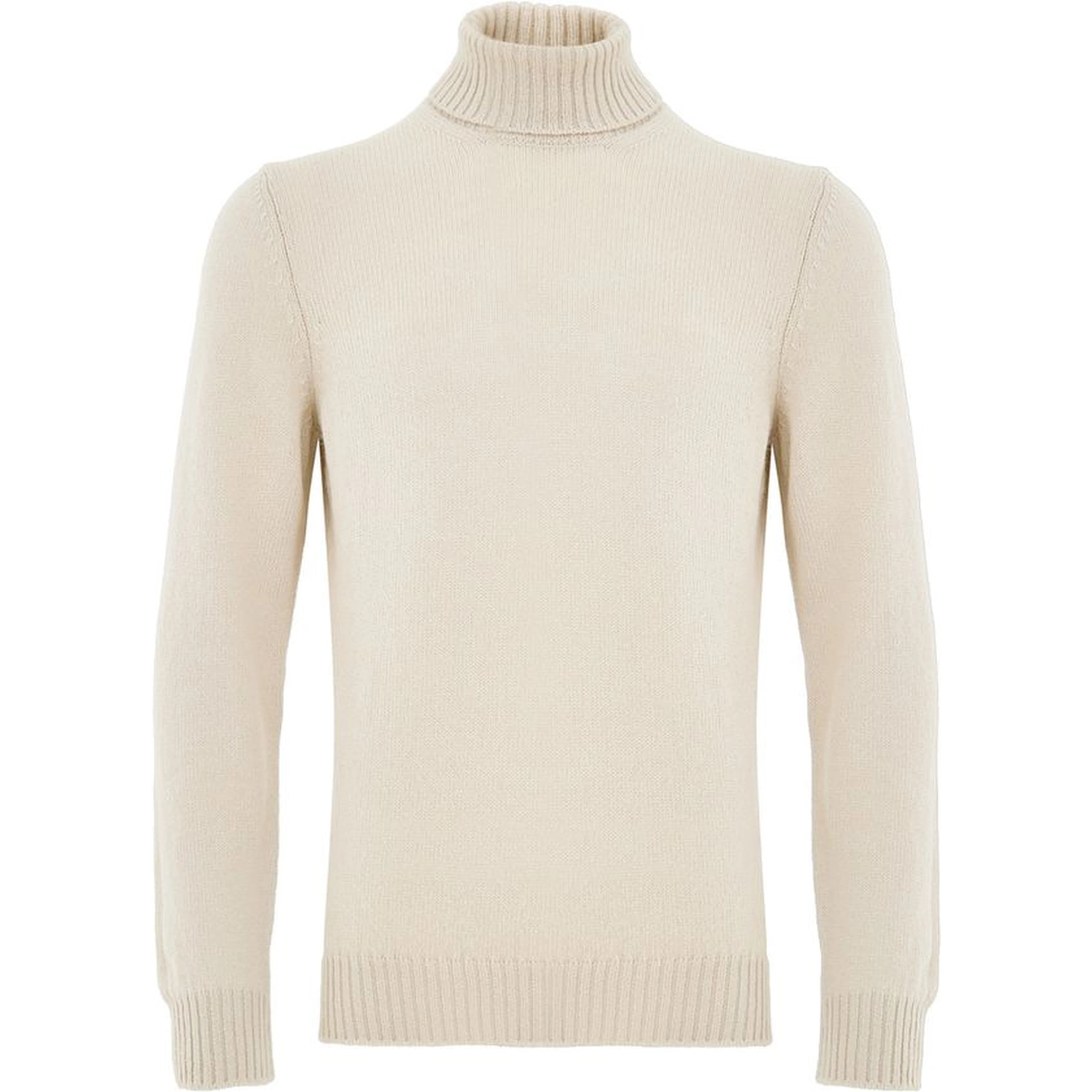 Beige Wool Turtleneck