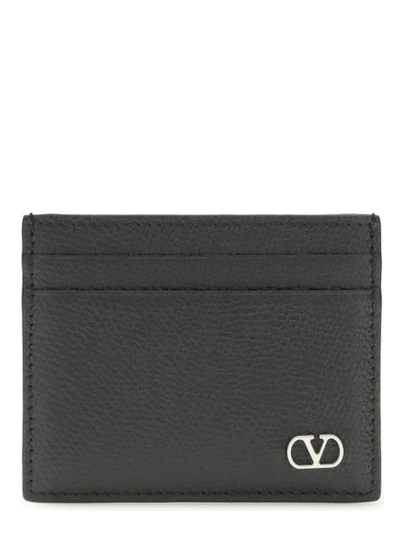 محفظة بوس توروس من جلد العجل الأسود