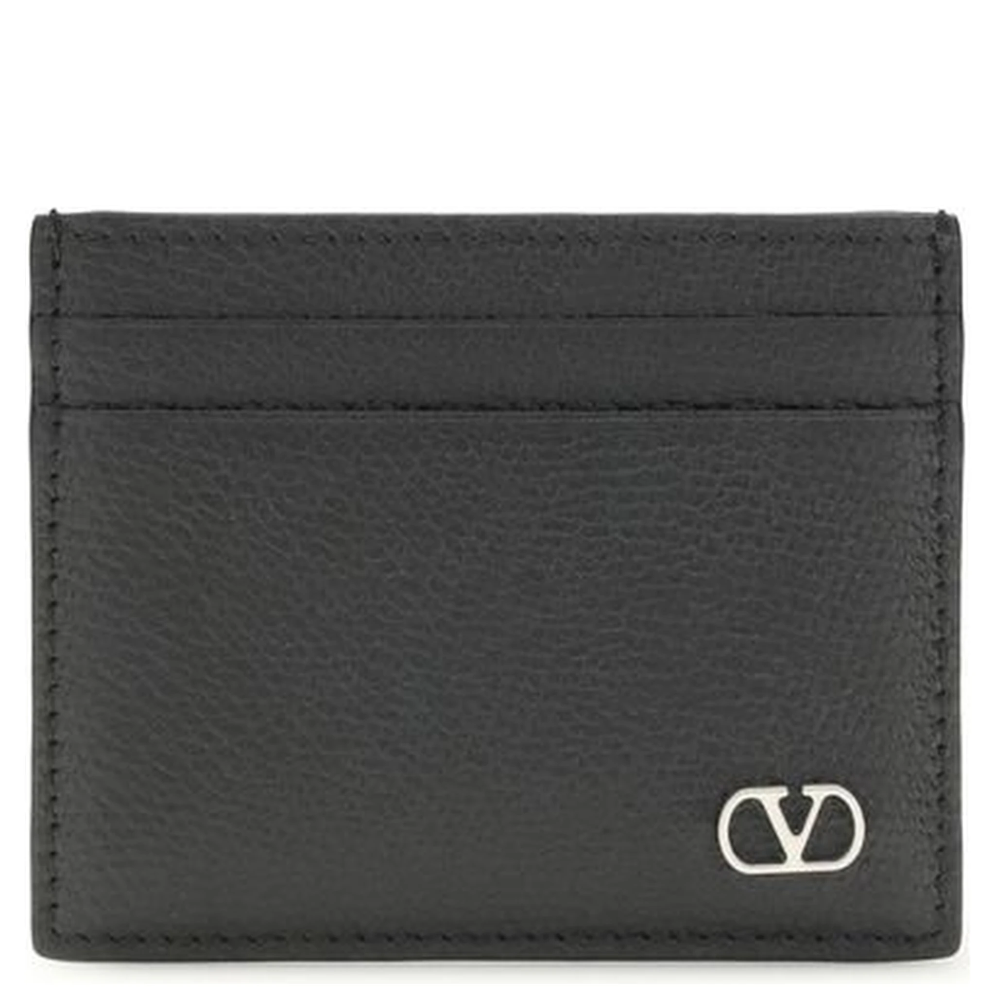 محفظة بوس توروس من جلد العجل الأسود