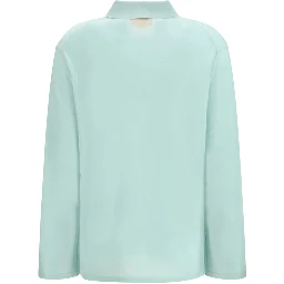 Blue Cashmere Dress Shirt