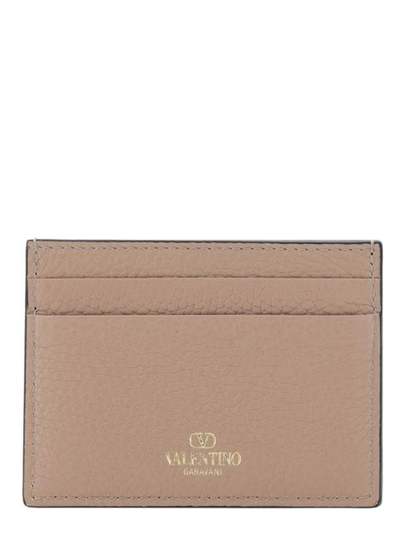 محفظة بوس توروس من جلد العجل البيج