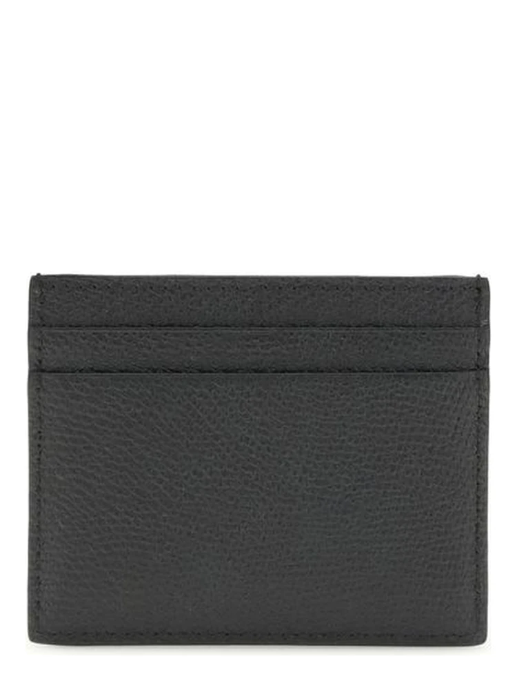 محفظة بوس توروس من جلد العجل الأسود alternative