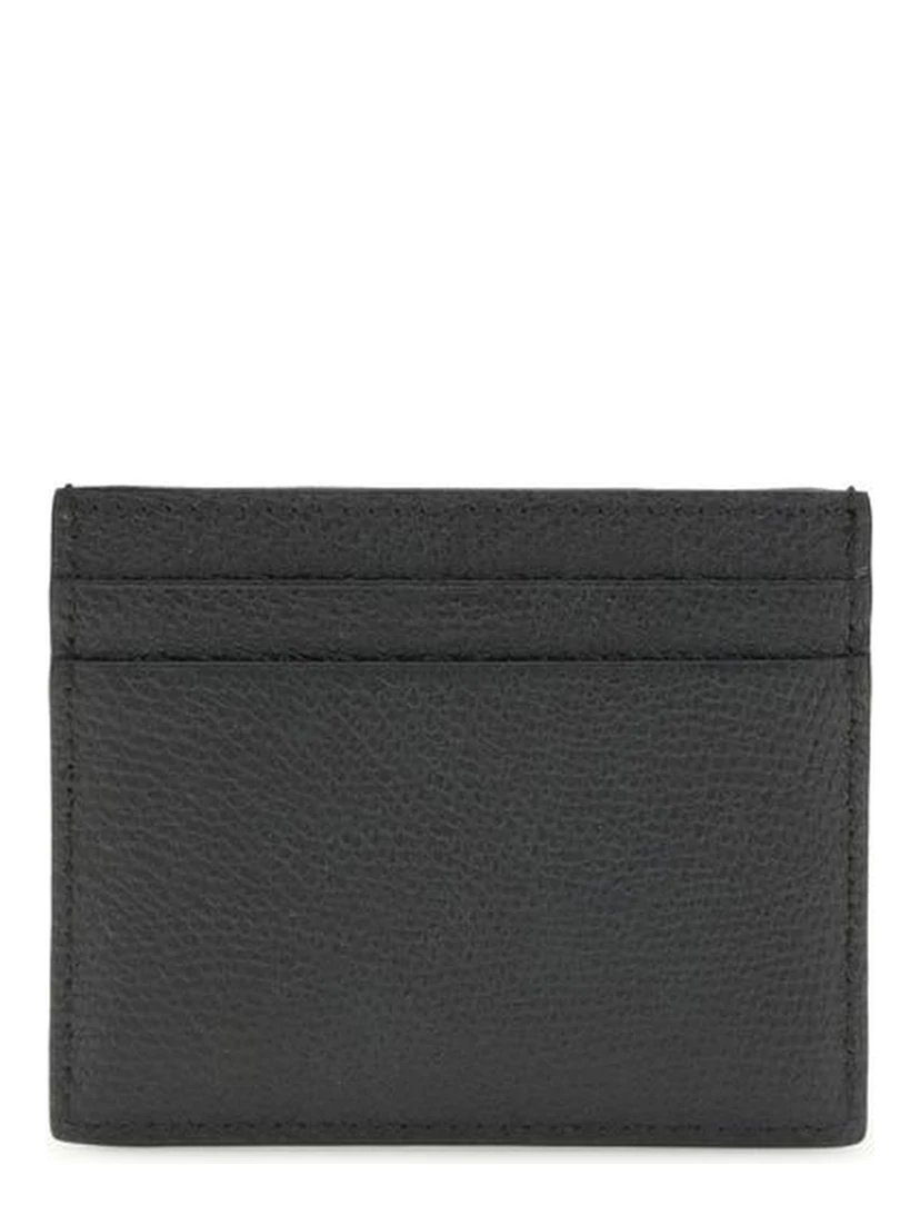 محفظة بوس توروس من جلد العجل الأسود