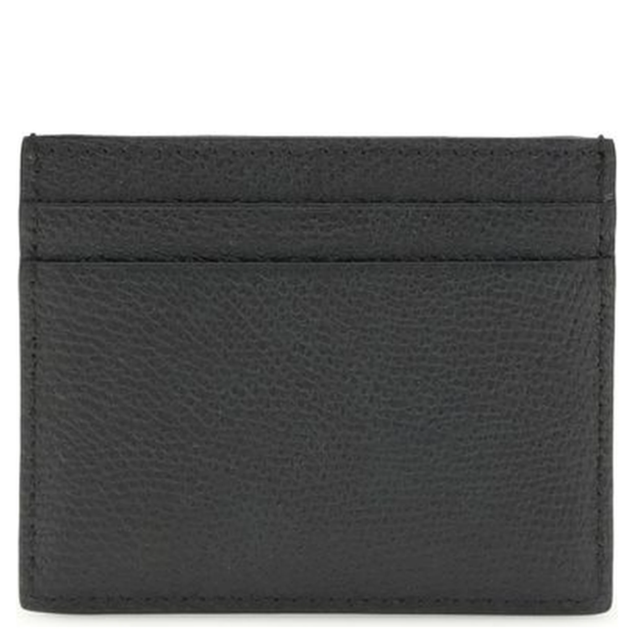 محفظة بوس توروس من جلد العجل الأسود