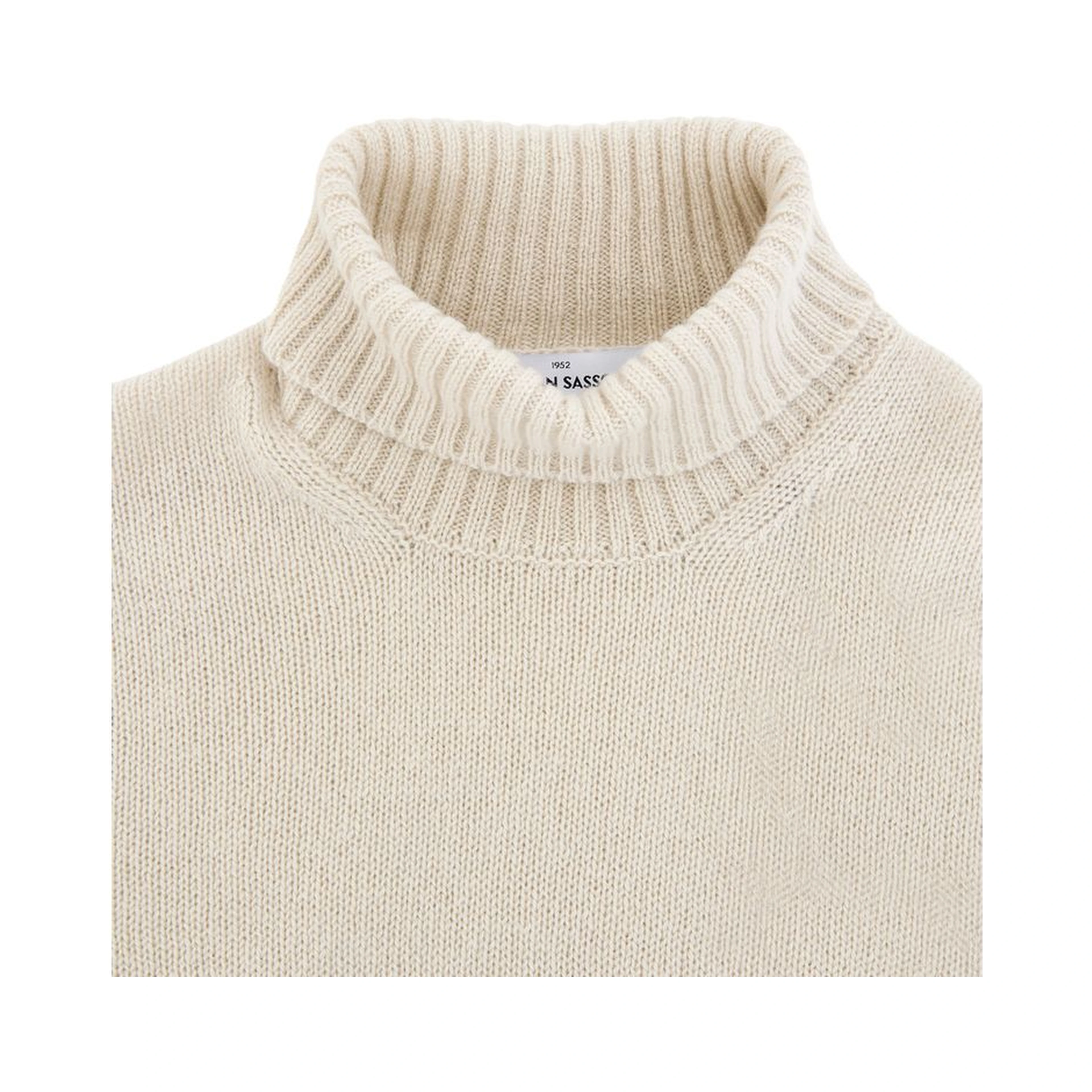Beige Wool Turtleneck