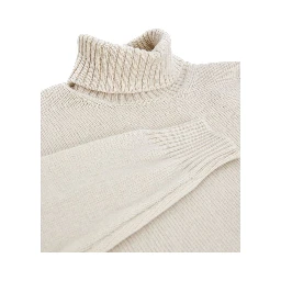 Beige Wool Turtleneck