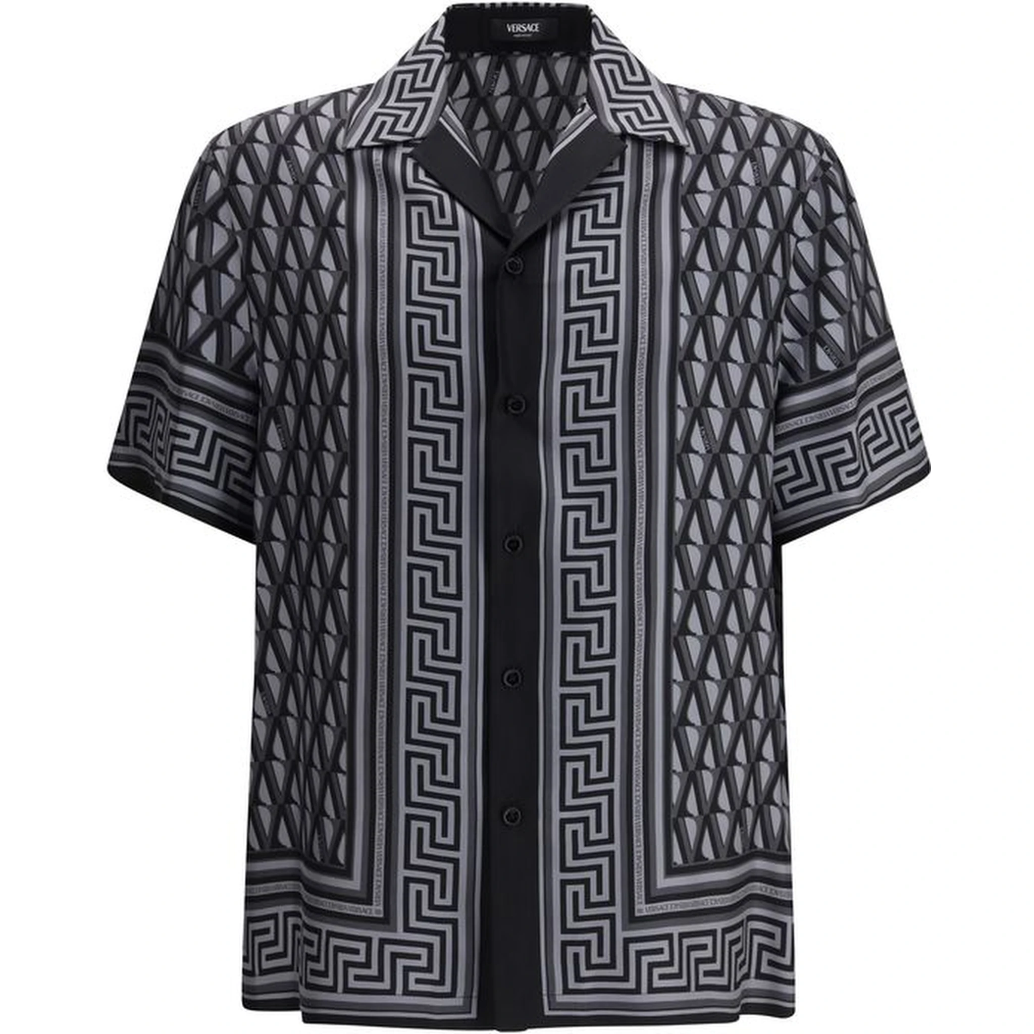 Gray Silk Pattern Shirt
