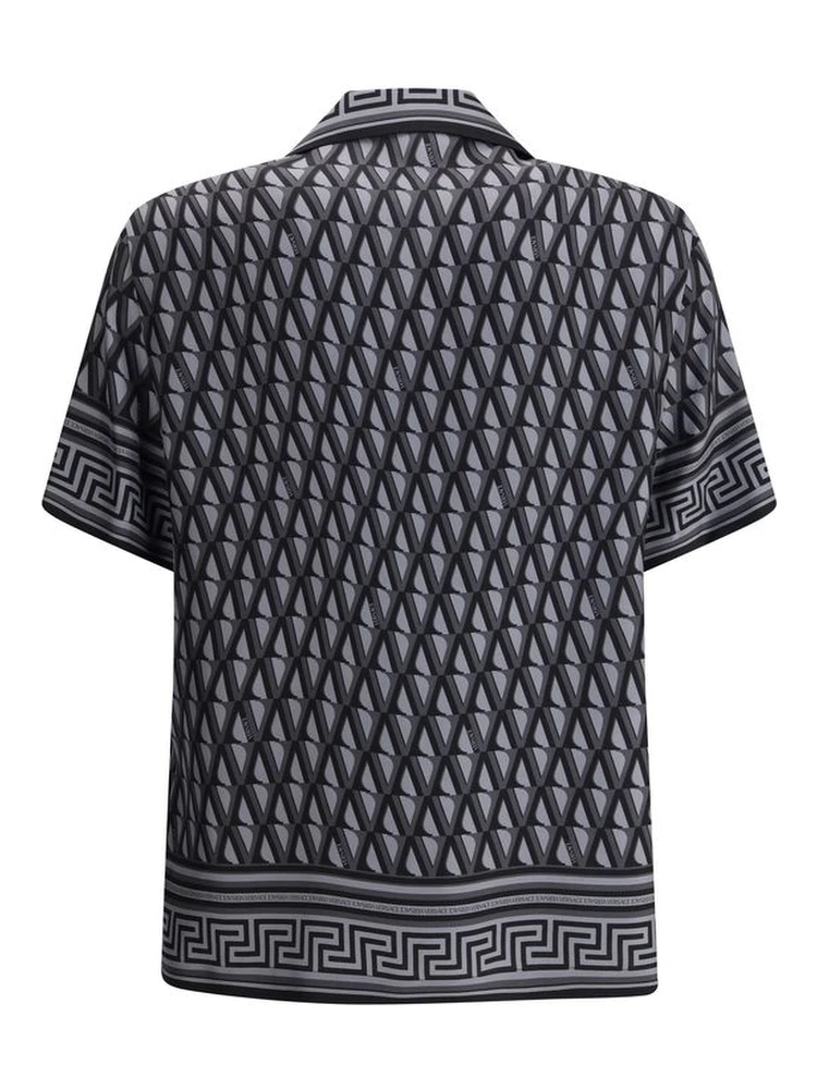 Gray Silk Pattern Shirt alternative