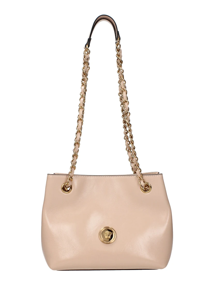 Pink Leather Shoulder Bag